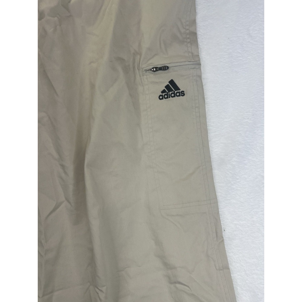 NWT Adidas Mens Tan‎ Weekender Sz 52'' Golf Training Dress Pants Cargo Unhemmed - Picture 2 of 7